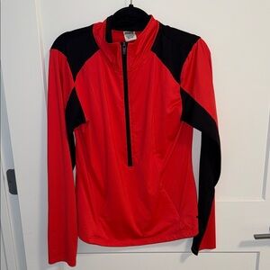 PINK Victoria's Secret Black and Red Top